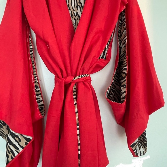 Kimonos lines with leopard handmade - Picture 2 of 2